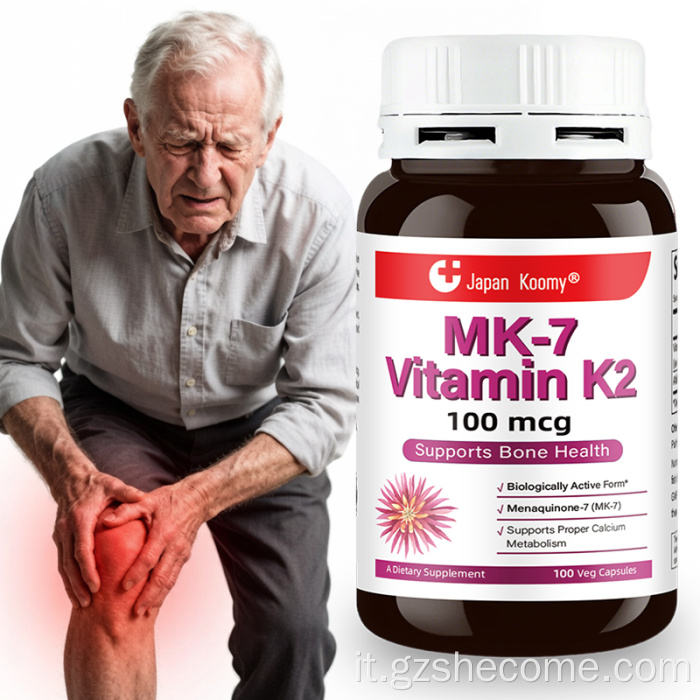 Shecome Vitamina K2 MK-7 Capsule Salute delle ossa
